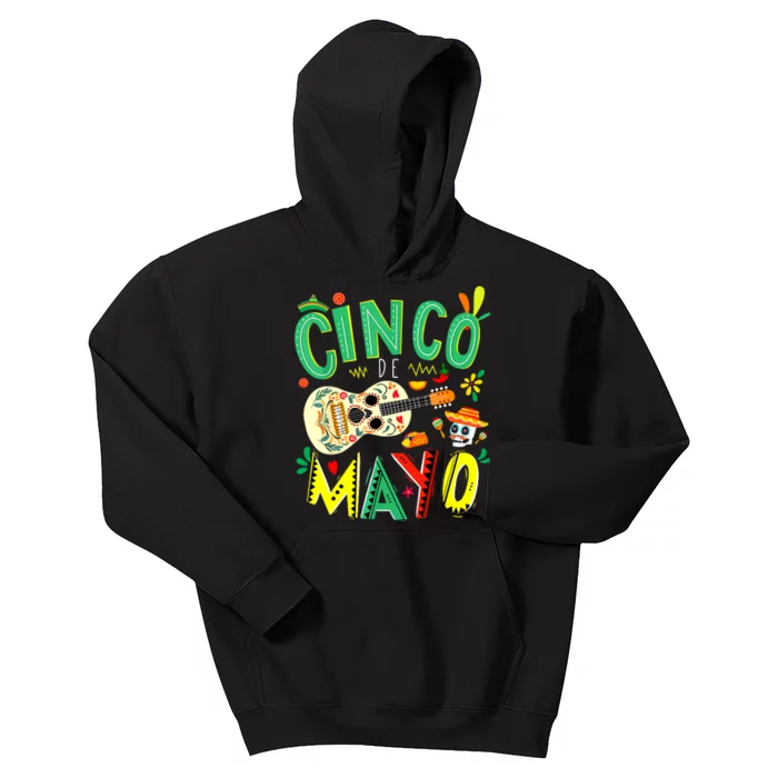 Cinco De Mayo Lets Fiesta Squad 5 De Mayo Mexican Fiesta Kids Hoodie