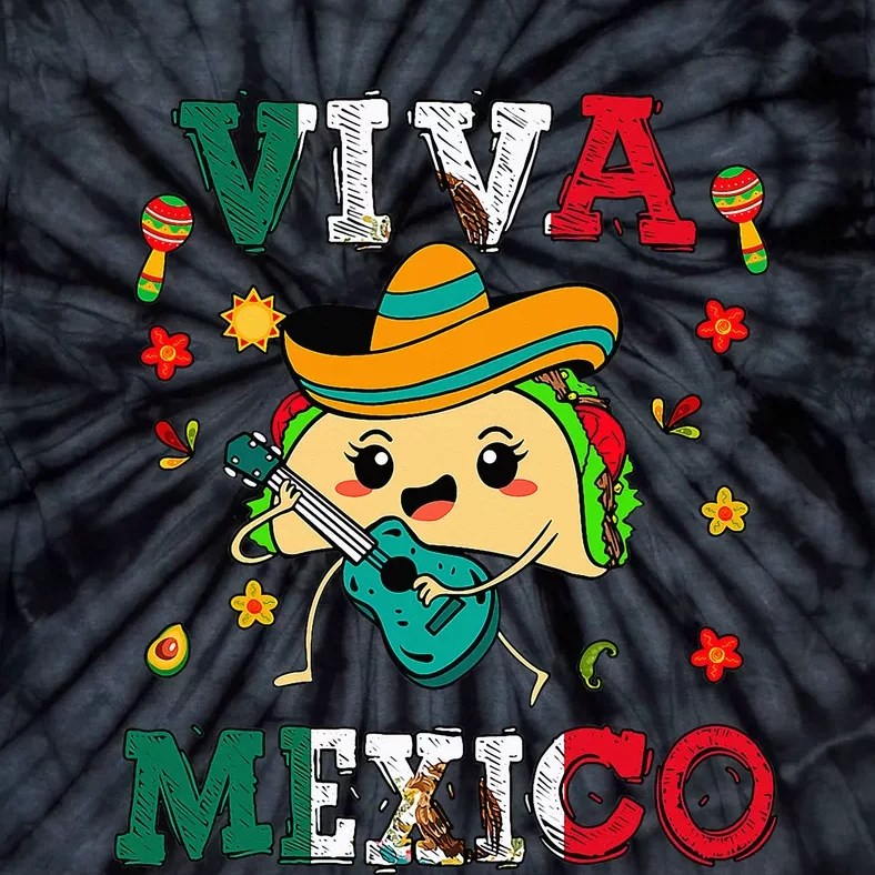 Cinco De Mayo Outfit Viva Mexico Mexican Funny Taco Tie-Dye T-Shirt