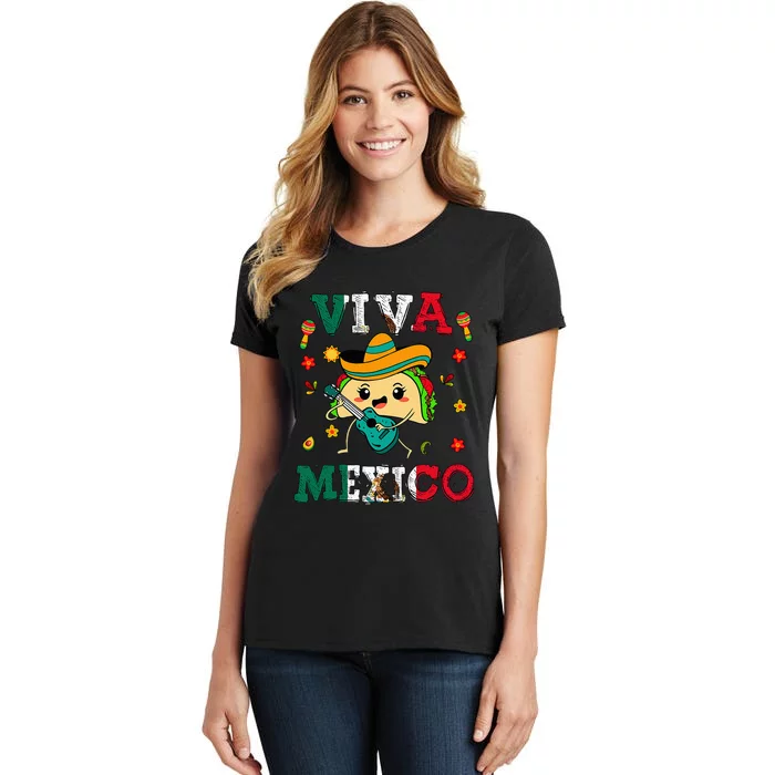 Cinco De Mayo Outfit Viva Mexico Mexican Funny Taco Women's T-Shirt