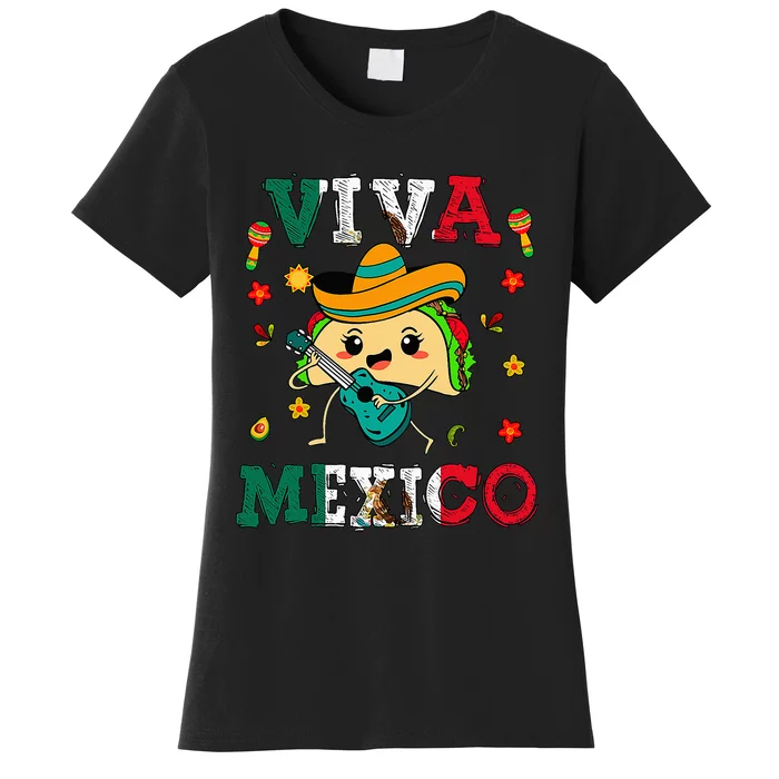 Cinco De Mayo Outfit Viva Mexico Mexican Funny Taco Women's T-Shirt