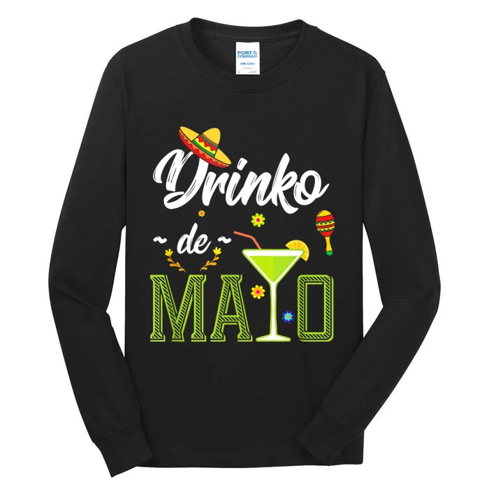 Cinco De Mayo Drinko De Mayo Fiesta Mexican Party Tall Long Sleeve T-Shirt