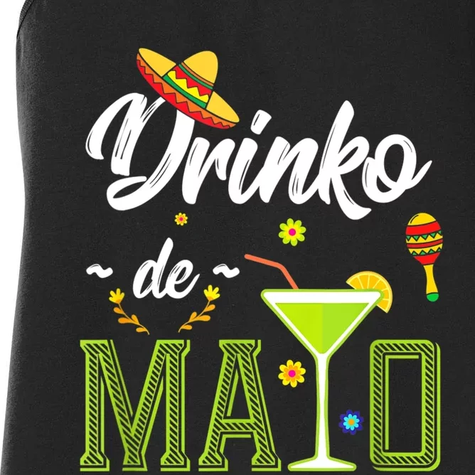 Cinco De Mayo Drinko De Mayo Fiesta Mexican Party Women's Racerback Tank