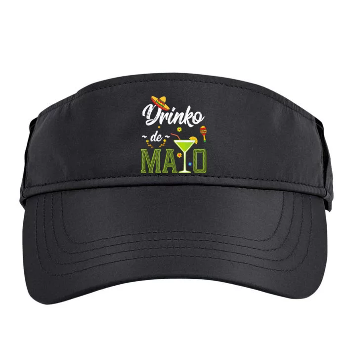 Cinco De Mayo Shirt Drinko De Mayo Fiesta Mexican Party Adult Drive Performance Visor