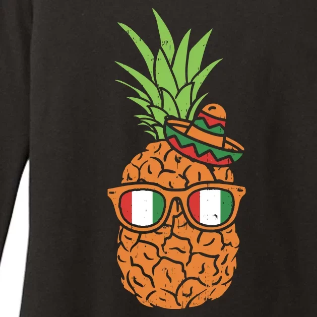 Cinco De Mayo Mexican Pineapple Womens CVC Long Sleeve Shirt