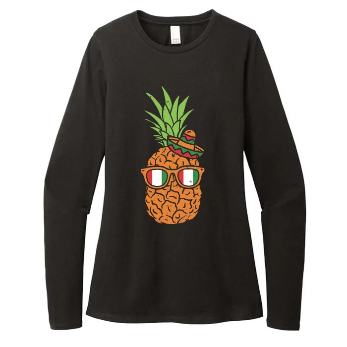 Cinco De Mayo Mexican Pineapple Womens CVC Long Sleeve Shirt