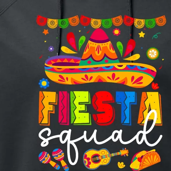 Cinco De Mayo Fiesta Squad Family Matching Group Performance Fleece Hoodie