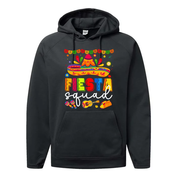 Cinco De Mayo Fiesta Squad Family Matching Group Performance Fleece Hoodie