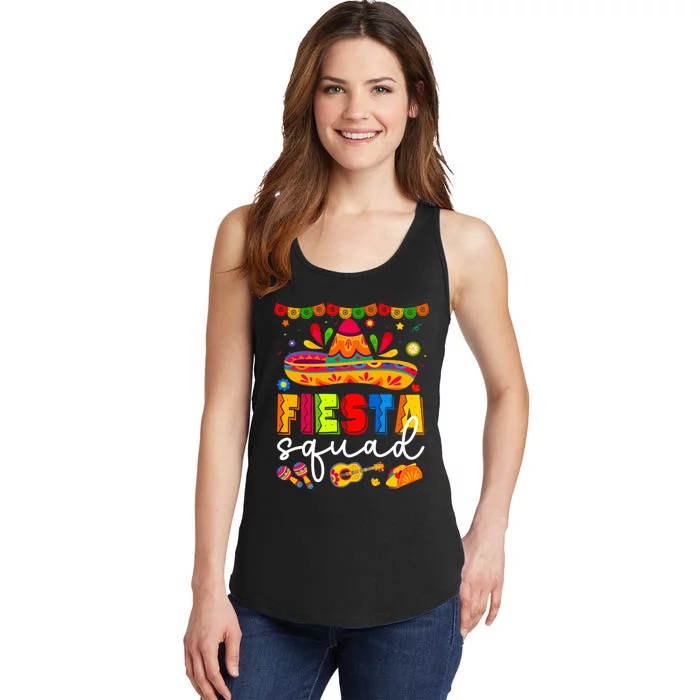 Cinco De Mayo Fiesta Squad Family Matching Group Ladies Essential Tank