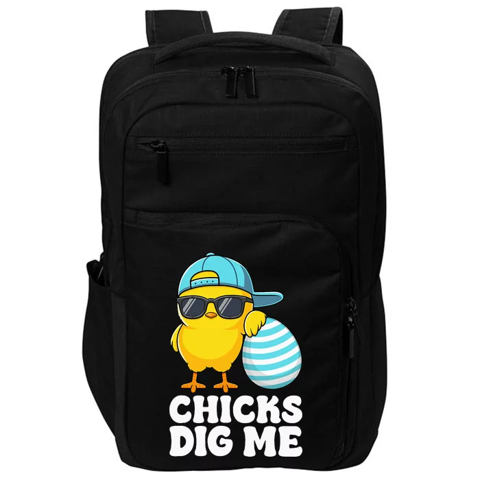 Chicks Dig Me Easter Happy Easter Funny Impact Tech Backpack