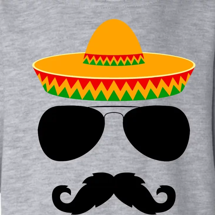 Cinco De Mayo Party Funny Cinco De Mayo Mustache Face Toddler Hoodie