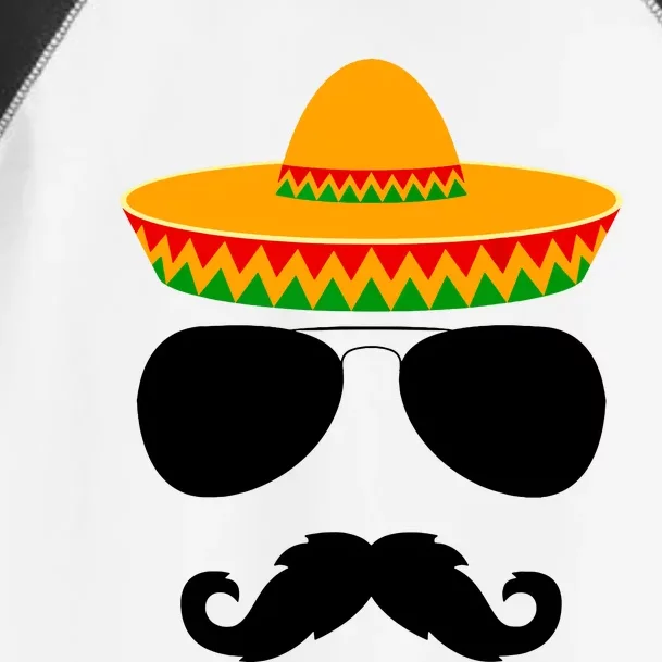 Cinco De Mayo Party Funny Cinco De Mayo Mustache Face Toddler Fine Jersey T-Shirt