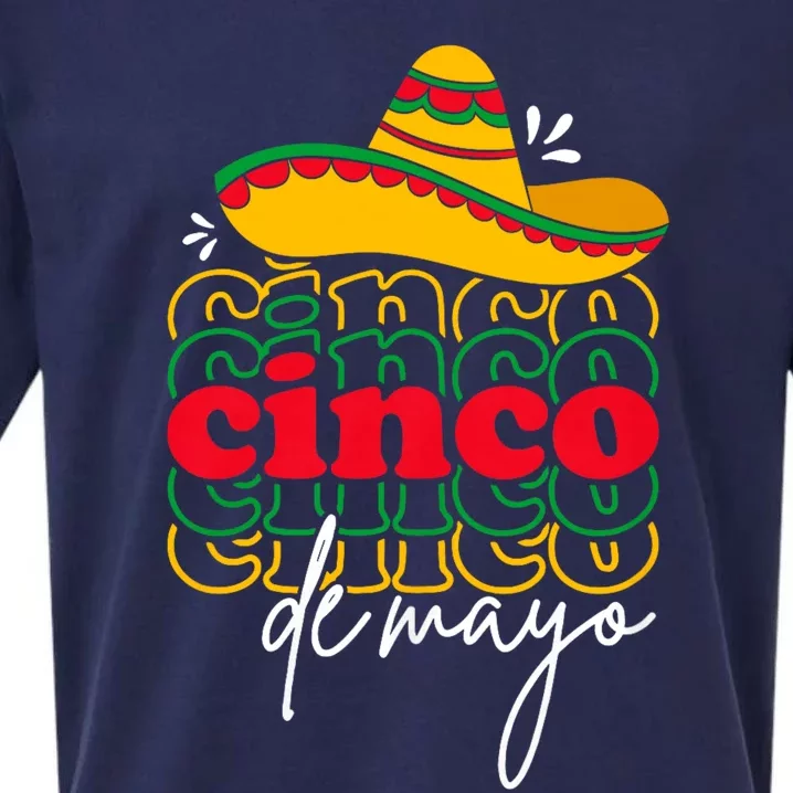 Cinco De Mayo Mexican Fiesta 5 De Mayo Sueded Cloud Jersey T-Shirt