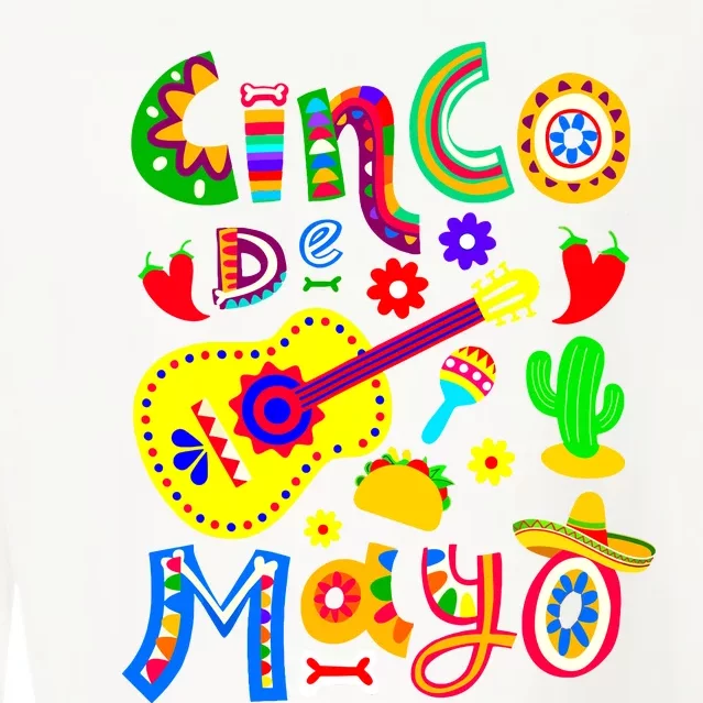 Cinco De Mayo Girl Cropped Pullover Crew