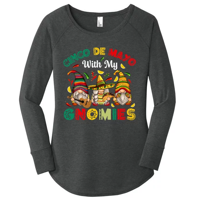 Cinco De Mayo With My Gnomies Mexican Fiesta Women's Perfect Tri Tunic Long Sleeve Shirt