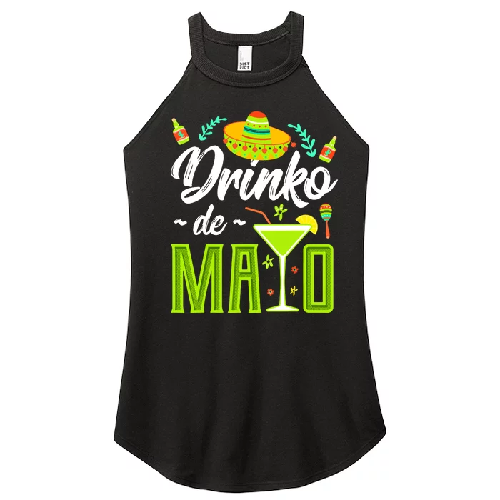 Cinco De Mayo Drinko De Mayo Fiesta Mexican Women’s Perfect Tri Rocker Tank