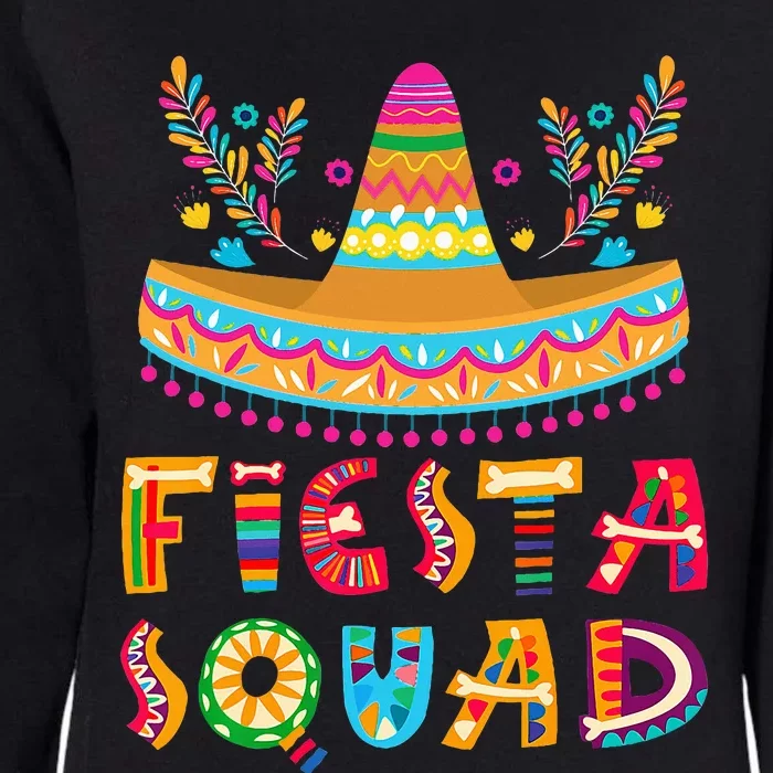 Cinco De Mayo Fiesta Squad Mexican Party Cinco De Mayo Womens California Wash Sweatshirt