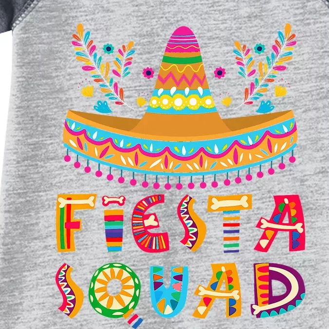 Cinco De Mayo Fiesta Squad Mexican Party Cinco De Mayo Infant Baby Jersey Bodysuit