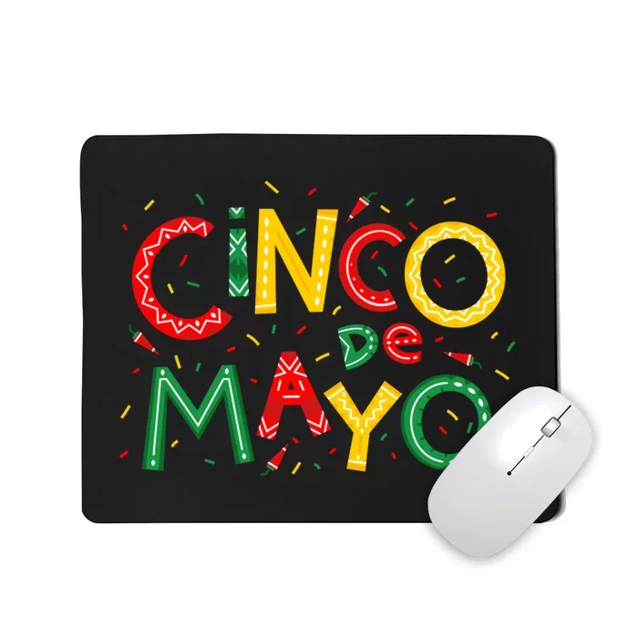 Cinco De Mayo Chili Pepper Celebration Mousepad