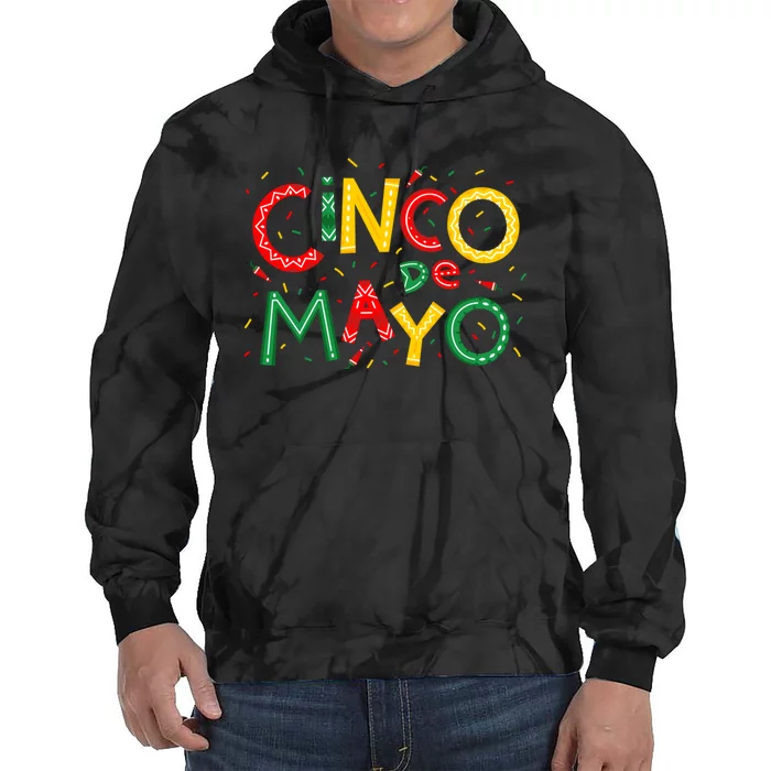 Cinco De Mayo Chili Pepper Celebration Tie Dye Hoodie