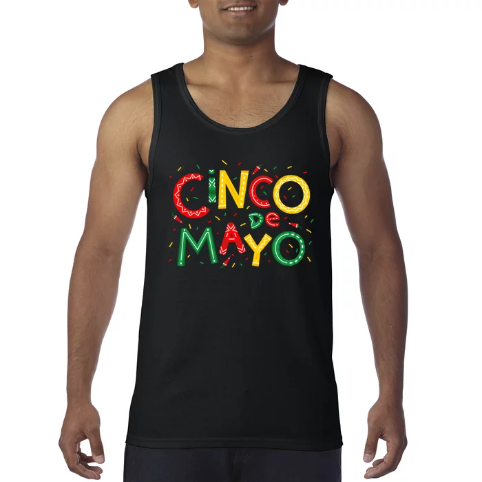 Cinco De Mayo Chili Pepper Celebration Tank Top