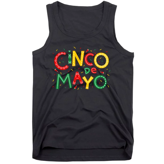 Cinco De Mayo Chili Pepper Celebration Tank Top