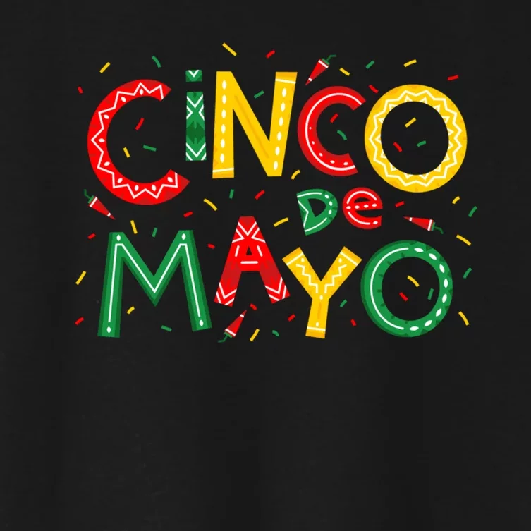 Cinco De Mayo Chili Pepper Celebration Women's Crop Top Tee