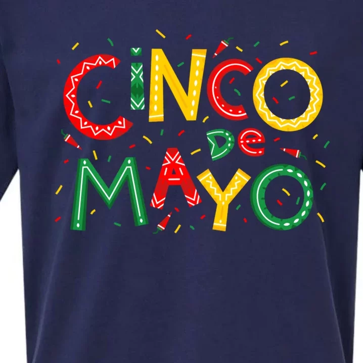 Cinco De Mayo Chili Pepper Celebration Sueded Cloud Jersey T-Shirt