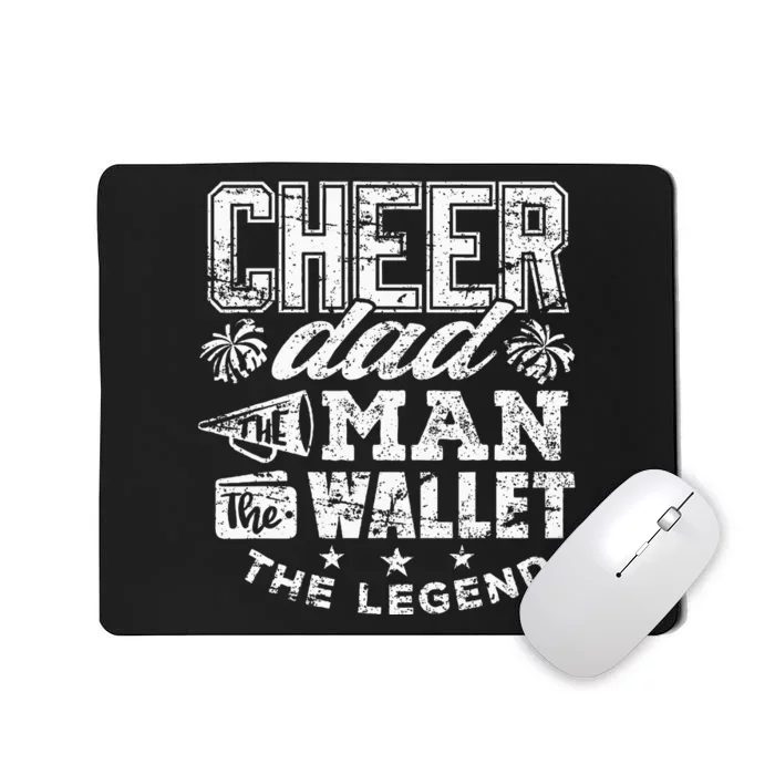 Cheerleader Dad Man Wallet Legend Funny Cheer Dad Mousepad