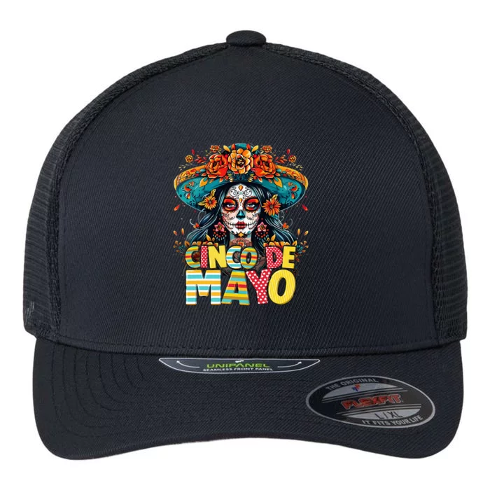 Cinco De Mayo Mexican Fiesta Squad Flexfit Unipanel Trucker Cap