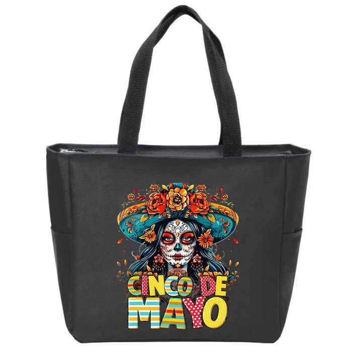 Cinco De Mayo Mexican Fiesta Squad Zip Tote Bag