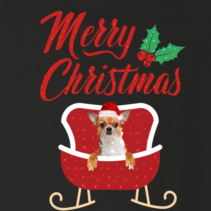 Chihuahua Dog Merry Christmas Design For The Holiday Season! Toddler Long Sleeve Shirt