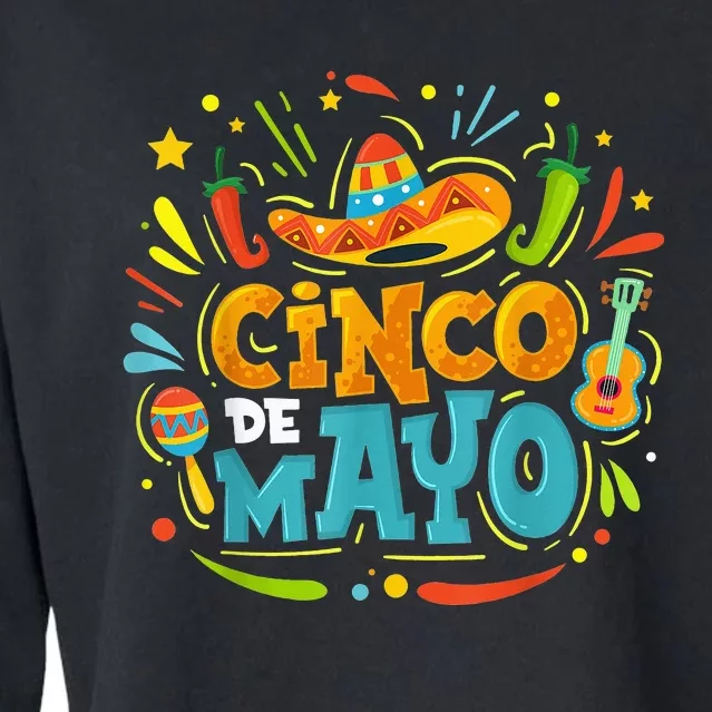 Cinco De Mayo Fiesta Surprise Camisa 5 De Mayo Viva Mexico Cropped Pullover Crew