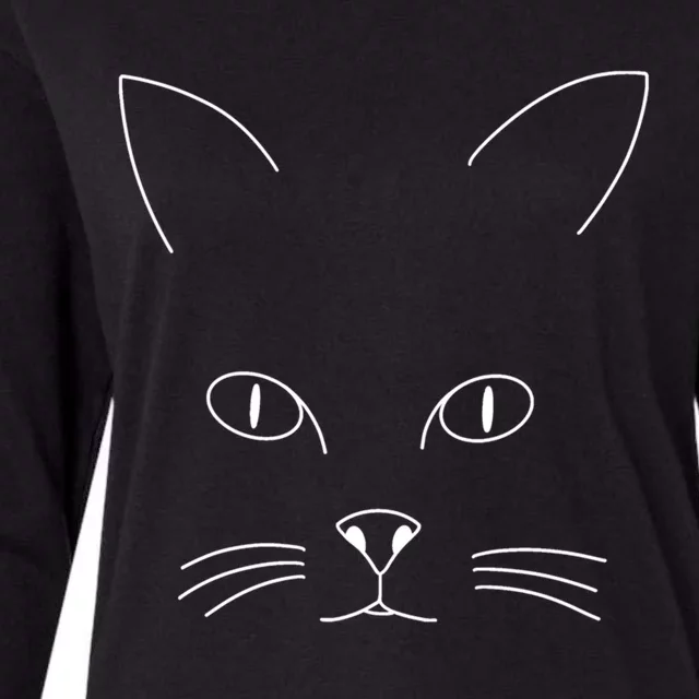 Cat Design Meaningful Gift Womens Cotton Relaxed Long Sleeve T-Shirt