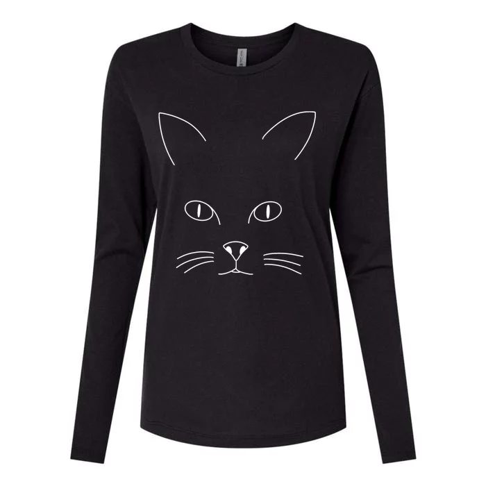 Cat Design Meaningful Gift Womens Cotton Relaxed Long Sleeve T-Shirt