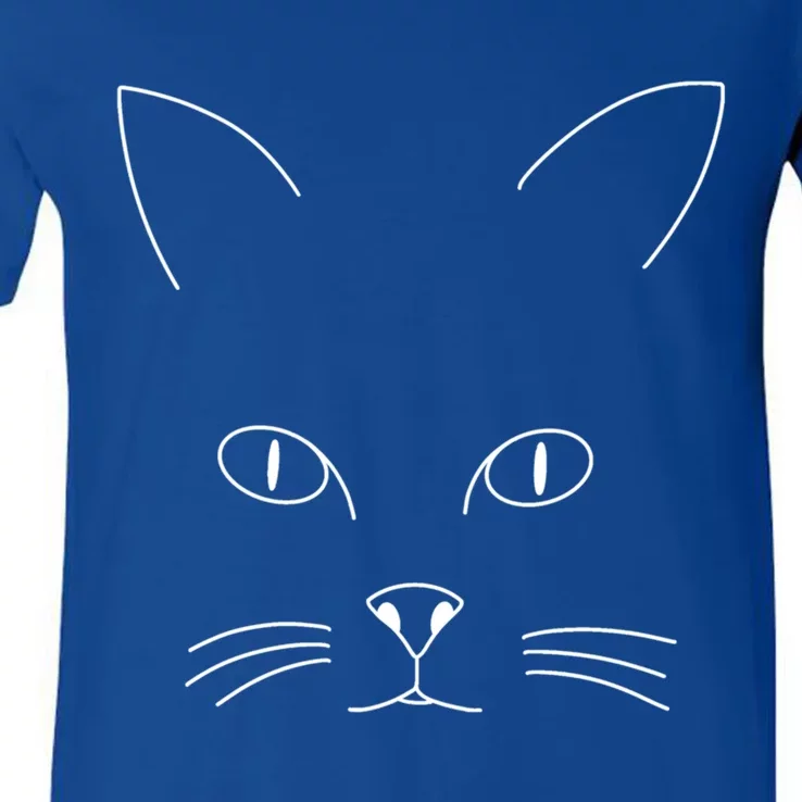 Cat Design Meaningful Gift V-Neck T-Shirt