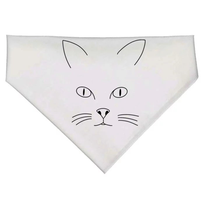 Cat Design Meaningful Gift USA-Made Doggie Bandana