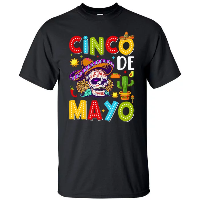 Cinco De Mayo Mexican Fiesta Squad 5 De Mayo For Mexican Tall T-Shirt