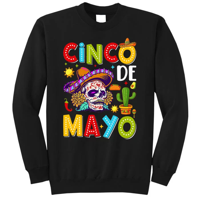 Cinco De Mayo Mexican Fiesta Squad 5 De Mayo For Mexican Tall Sweatshirt