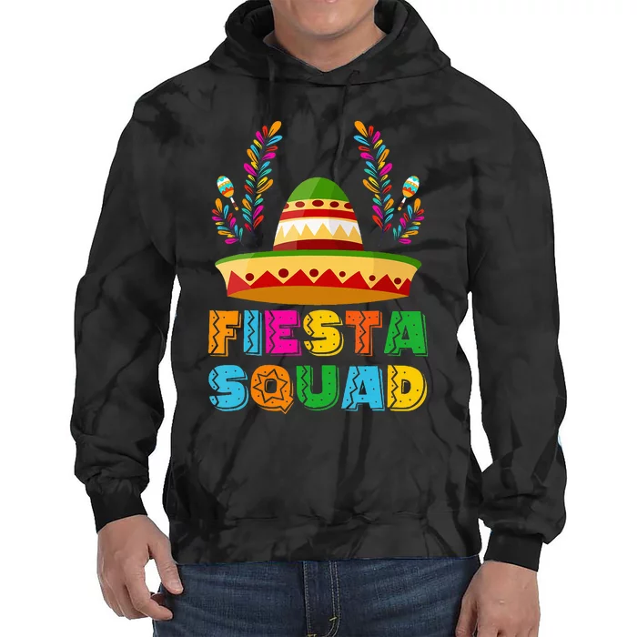 Cinco De Mayo Fiesta Squad Family Matching Group Tie Dye Hoodie