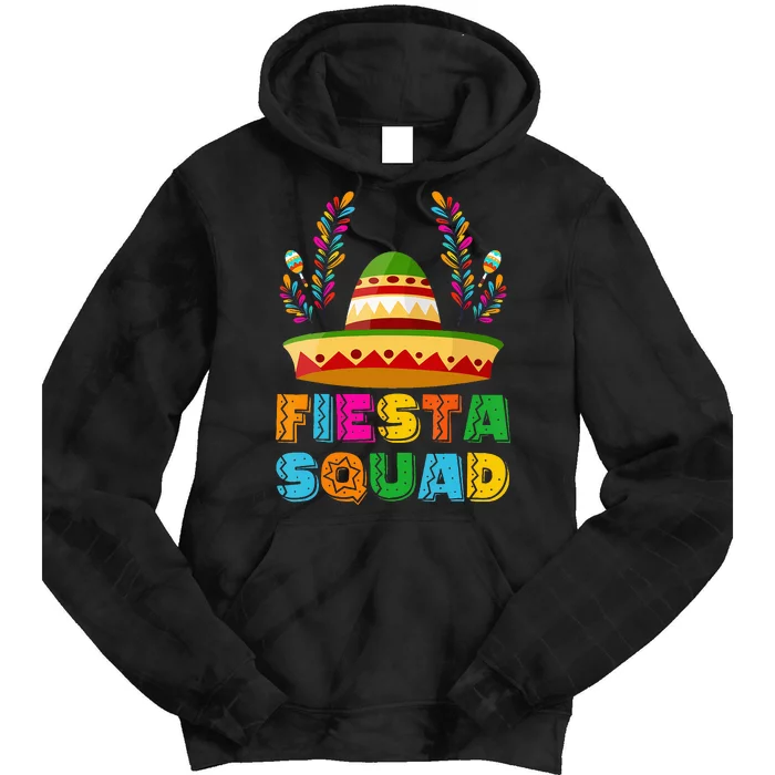 Cinco De Mayo Fiesta Squad Family Matching Group Tie Dye Hoodie