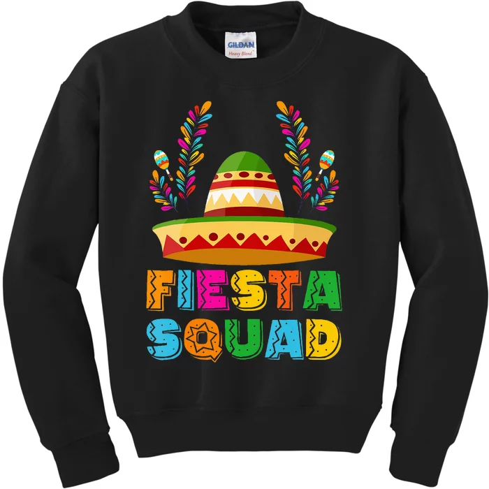 Cinco De Mayo Fiesta Squad Family Matching Group Kids Sweatshirt