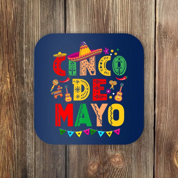 Cinco De Mayo Lets Fiesta Squad 5 De Mayo Mexican Party Coaster