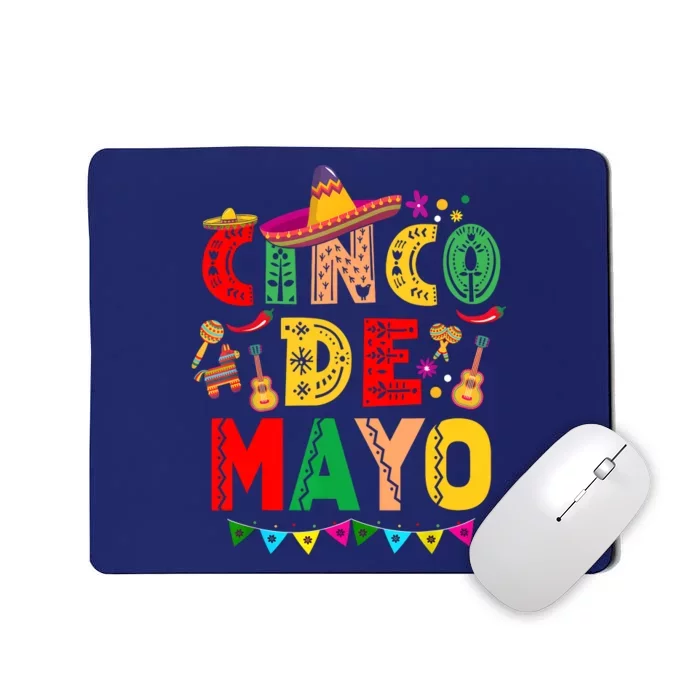 Cinco De Mayo Lets Fiesta Squad 5 De Mayo Mexican Party Mousepad