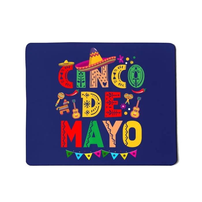 Cinco De Mayo Lets Fiesta Squad 5 De Mayo Mexican Party Mousepad