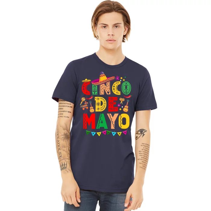 Cinco De Mayo Lets Fiesta Squad 5 De Mayo Mexican Party Premium T-Shirt