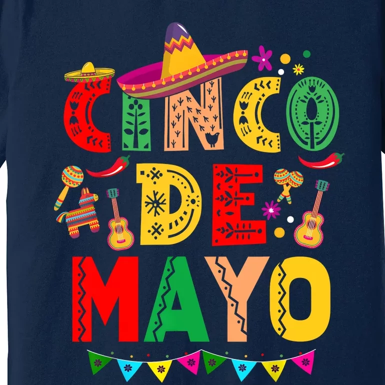 Cinco De Mayo Lets Fiesta Squad 5 De Mayo Mexican Party Premium T-Shirt