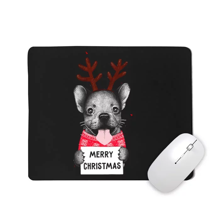 Christmas Dog Merry Christmas Mousepad