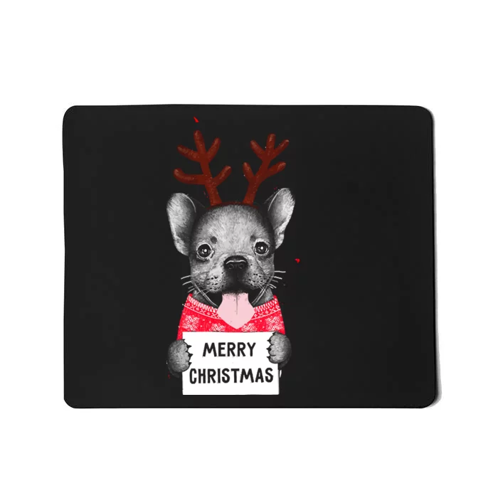 Christmas Dog Merry Christmas Mousepad