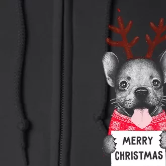 Christmas Dog Merry Christmas Full Zip Hoodie