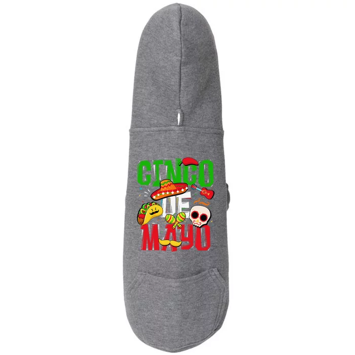 Cinco De Mayo Mexican Fiesta 5 De Mayo (3) Doggie 3-End Fleece Hoodie